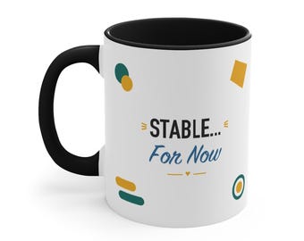 Zwarte Accent Mok – Stabiel... Voorlopig