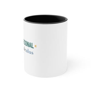Funny Dental Hygienist Black Accent Mug – Nothing Personal It's Just Calculus image 2