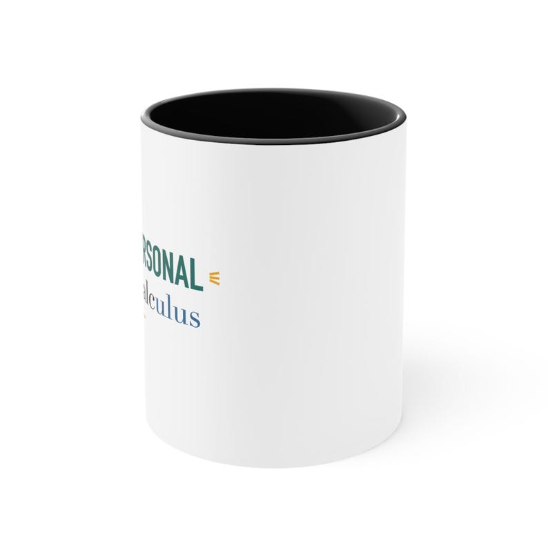 Funny Dental Hygienist Black Accent Mug – Nothing Personal It's Just Calculus image 2