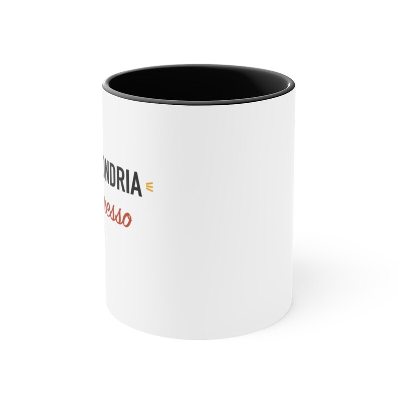 Black Accent Mug – My Mitochondria Need Espresso image 2
