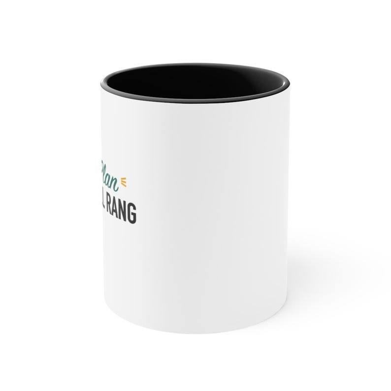 Taza con detalles en negro: Tenía un plan, pero entonces sonó el timbre. imagen 2