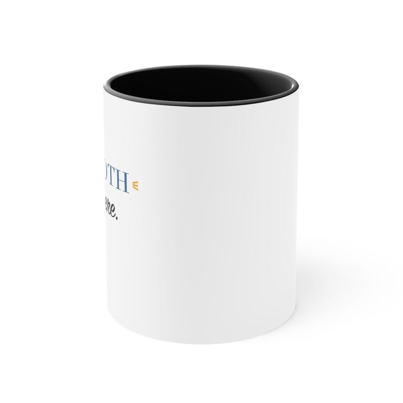 Taza con detalles en negro: El diente está ahí fuera. imagen 2