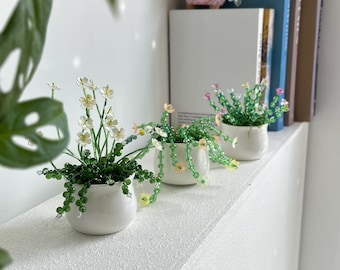 ビーズのスズラン、植物の装飾、花束 - Etsy 日本