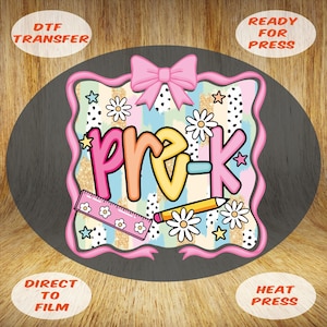 Coquette Pre-K DTF Transfer: First Day of School Heat Press