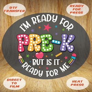 Pre-K DTF Transfer: Ready to Press Heat Transfer Sticker
