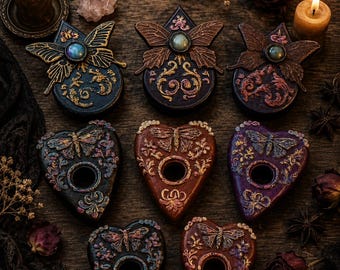 Planchettes – Moth/ Butterfly Totems| Handcrafted Resin| Large (see dimensions in description).