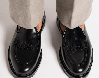 ALLEN EDMONDS Black Leather Dress Shoes Men display picture 1