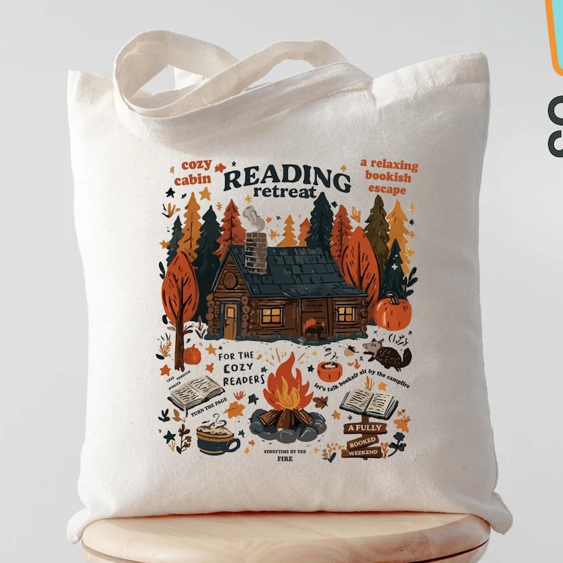Charming Reading Quilted Tote Bag GFTOTL4288 main image 1