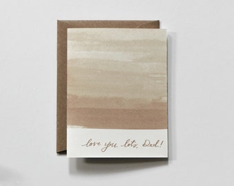 father's day card LOVE YOU LOTS | greeting card, father's day celebration, sophisticated father's day card, modern father's day greeting