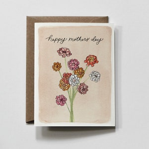 STEMS DEL DIA DE LA MADRE / tarjeta de felicitación, corona de vegetación floral del día de la madre, caligrafía del día de la madre, celebración del día de la madre, minimalista