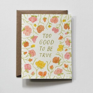 ZU GUT | Ermutigung Grußkarte, you're the best Karte, florale Inspirationskarte, bunte Wünsche, positive Affirmation