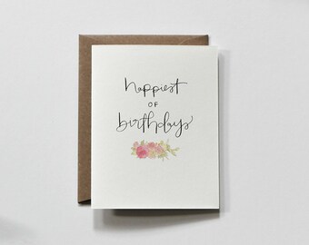 MEILLEUR DES ANNIVERSAIRES | carte de voeux d'anniversaire, carte d'anniversaire florale, carte d'anniversaire bouquet de fleurs, anniversaire coloré, fleurs d'anniversaire