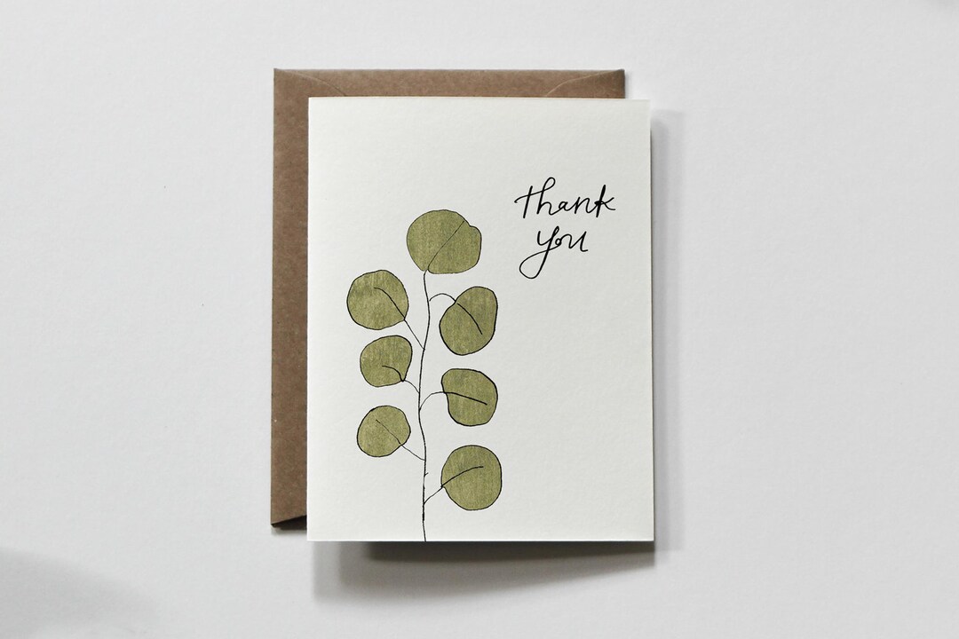 SIMPLE GREEN | Greeting Card, Plant Thank You Card, Plant Lover Thank ...