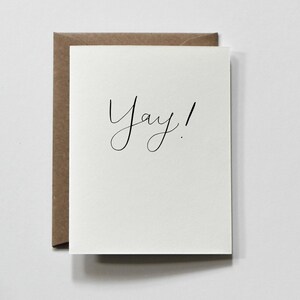 SIMPLE YAY! | carte de vœux, carte de vœux, carte de vœux yay, carte de félicitations, carte yay for you, carte yay, nouvelle carte promo