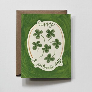 classique ST. FÊTE PATRICK | st. carte de voeux de patrick, st. galettes, carte de trèfle à quatre feuilles, saint-patrick, saint-valentin Saint-Patrick