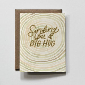 GROS Câlins | carte de voeux, carte de voeux d'encouragement, carte de voeux aquarelle, carte de voeux d'encouragement colorée, je t'aime