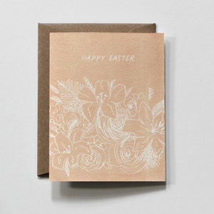 JOYEUSES | DE PÂQUES Carte de vœux, Carte de vœux de Pâques, Carte de Pâques heureuse, Carte de Pâques chrétienne, Carte de Pâques florale, Carte de Pâques moderne