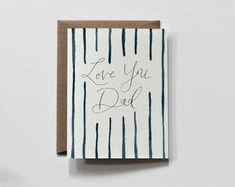 BOLD STROKES | father’s day greeting card, father’s day card, best dad ever, card for dad, happy father's day, botanical father's day