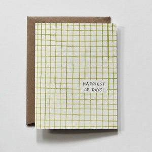 GRID | verjaardagswenskaart, minimalistische moderne groene verjaardagskaart, verjaardagskaart voor hem, verjaardagskaart voor haar, verjaardagskaart voor volwassenen