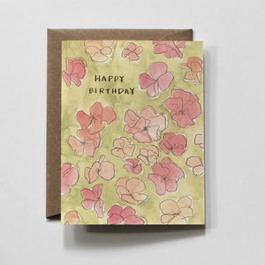 LADDS | Glückwunschkarte zum Geburtstag, Blumen Geburtstagskarte, alles Gute zum Geburtstag Karte, Geburtstagsstrauß Karte, Geburtstagskarte für Sie, Geburtstag