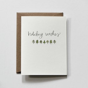 HOLIDAY WISHES holiday card | greeting card, christmas tree greeting card, christmas greeting card, holiday greeting card, holiday wishes