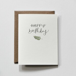 FEUILLE D’ANNIVERSAIRE | carte de vœux d’anniversaire, verdure d’anniversaire, carte d’anniversaire pour lui, carte d’anniversaire pour mari, carte d’anniversaire pour un ami
