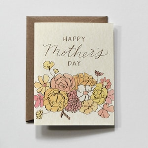 MANTEQUILLA / tarjeta de felicitación del día de la madre, día de la madre escrita a mano, tarjeta de todos los días para mamá, me encanta la tarjeta de mi mamá, tarjeta de mamá colorida moderna