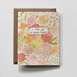 BEAUCOUP POUR LA FÊTE DES MÈRES | carte de voeux pour la fête des mères, carte de tous les jours pour maman, carte je t'aime tellement maman, bonne fête des mères, fête des mères