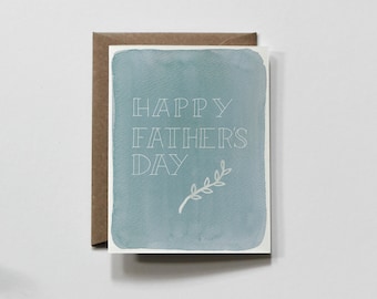 CLASSIC | father’s day greeting card, father’s day card, best dad ever, card for dad, happy father's day, botanical father's day
