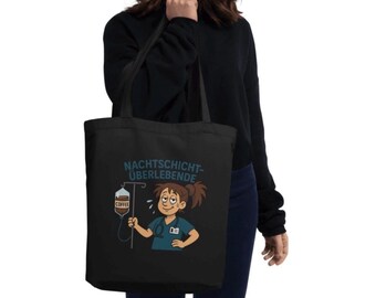 Nachtschicht Überlebende Tote Bag – Lustige Pflegekraft Tasche – Geschenk Krankenschwester – Nachtdienst Humor – Pflege Geschenkidee