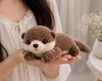 Floppy Otter Amigurumi Crochet Pattern | Otter Soup belly Plush Pattern | Otter Crochet Pattern – Pattern for Beginners – English Pdf