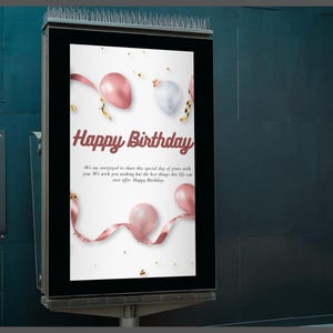 Cartão de aniversário editável para crianças | Estilo fofo de desenho animado | Download instantâneo | Design para impressão | Texto personalizado | Ideal para todas as idades e gêneros