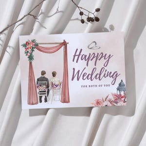 Convite para Casamento em Destino de Praia | Modelo de Cartão de Casamento Tropical | Download Digital Editável | Convite com Tema Oceano para Imprimir