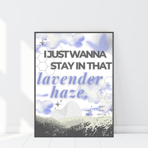 Taylor Swift-inspired Lavender Haze Love Spiral digital print