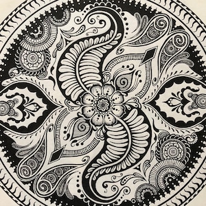 Mandala - Black Henna