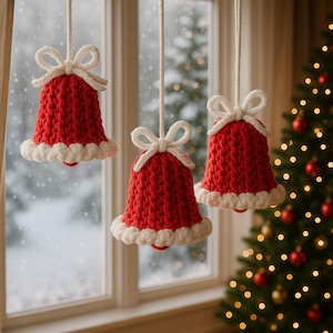 Crochet Christmas Bell – Tree Ornament | PDF Crochet Pattern (DE/EN)
