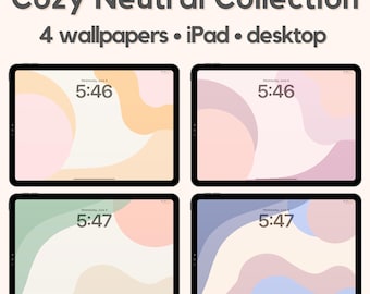 Aesthetic Neutral iPad Wallpapers – Boho Desktop Backgrounds (Digital Download)