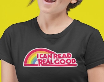 Reading Rainbow Shirt, PBS Shirt, Funny Book Tee, Librarian Gift