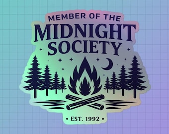 Are You Afraid of the Dark Sticker, Midnight Society Holographic Decal, 90s Nickelodeon Sticker