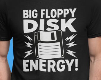 Floppy Disk Shirt, Retro Computer Tee, Funny Tech Gift, Sysadmin Humor