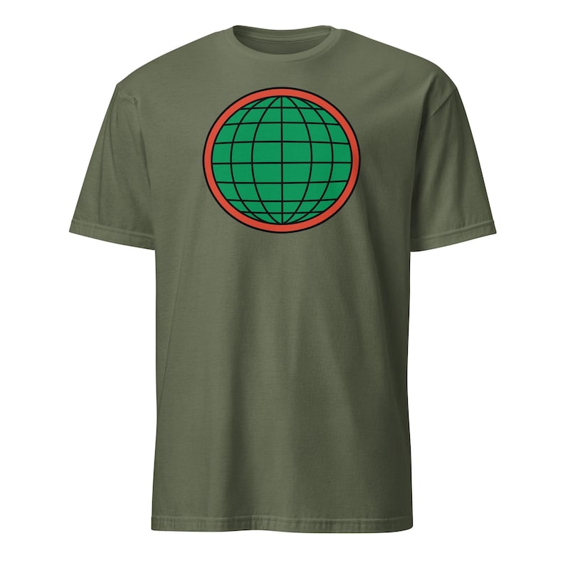 Captain Planet Shirt, Earth Day Tee, 90s Cartoon Nostalgia Gift Military Green