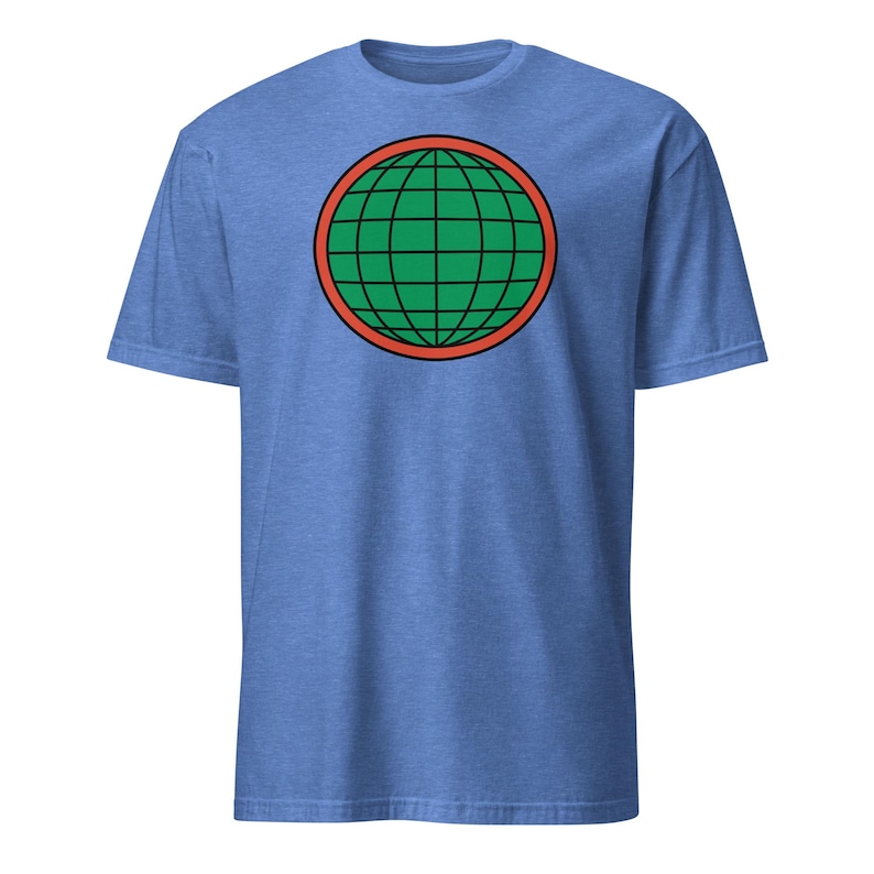 Captain Planet Shirt, Earth Day Tee, 90s Cartoon Nostalgia Gift Heather Royal
