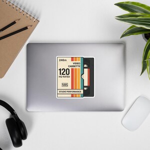VHS Tape Sticker: Retro 90s Cassette Decal, Millennial Nostalgia Gift ...
