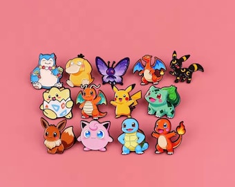 MiniMon Enamel Pin Set – 1.25” Cute Collectible Pins