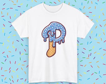 Phillies Kids Throwback Shirt: Baseball Ice Cream Drip design