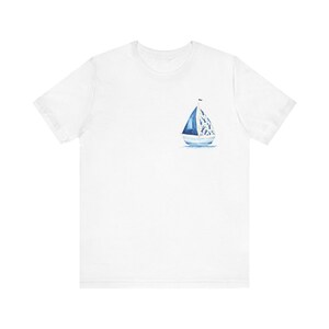 Cape Cod Boating Club T-Shirt | Nautical Graphic Tee | Preppy Coastal Shirt | New England Summer Style | Sailboat Tee | Yacht Club Aesthetic
