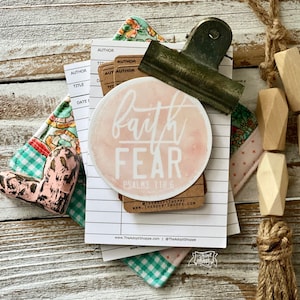 faith over fear BLUSH (Psalms 118:6) vinyl sticker