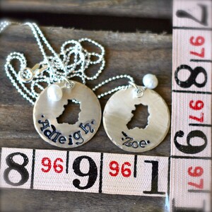 SOUTH KOREA custom name hand-stamped sterling silver necklace image 4