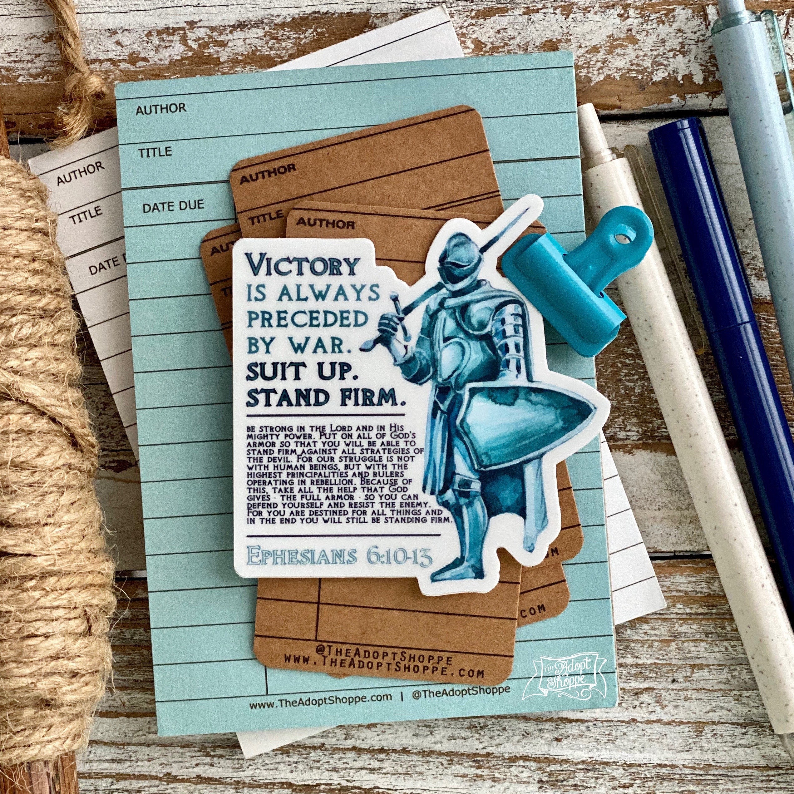 armor of God (Ephesians 6:10-13) vinyl sticker