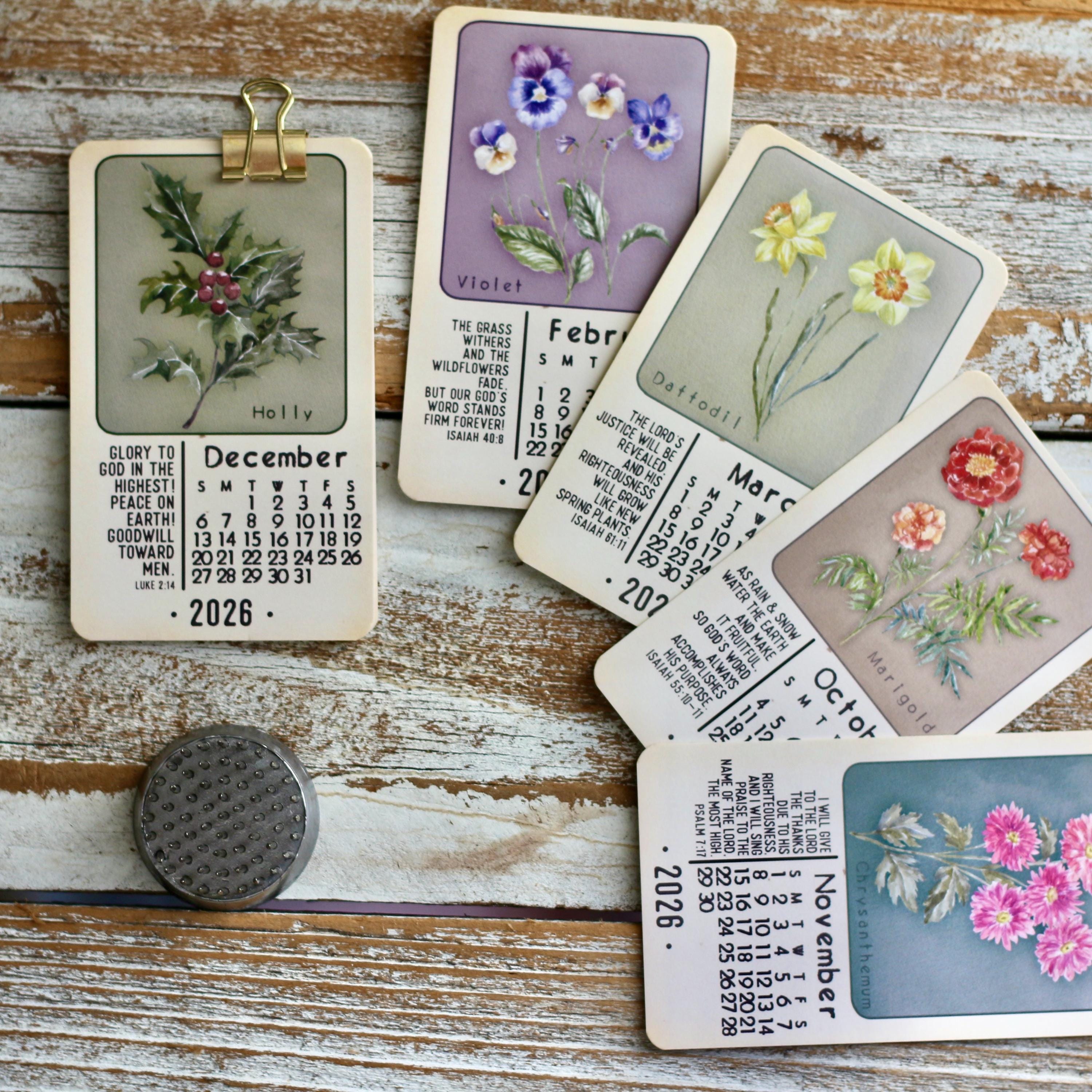 2026 Mini Calendar - Etsy